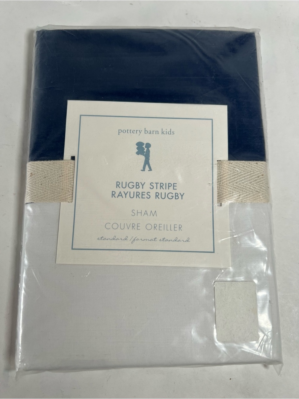 Pottery Barn Kids Navy and White Stripe Sham